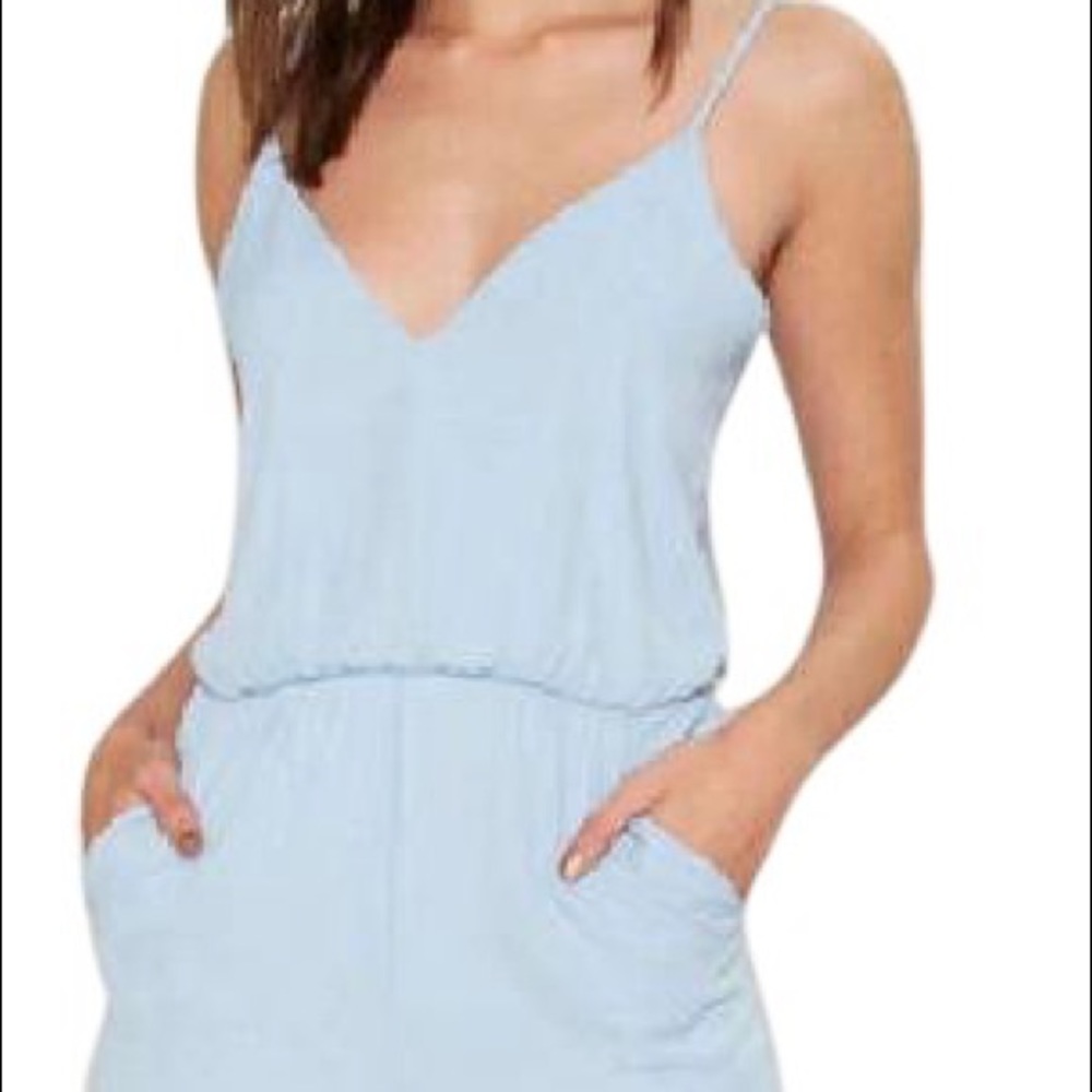 Nasty gal light blue blush  plunging long